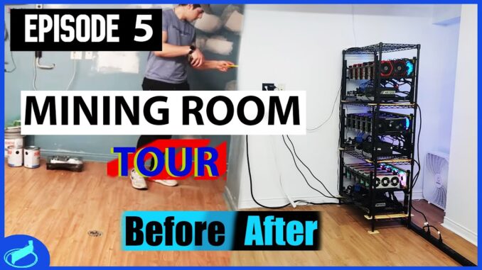 Cryptocurrency Mining Room Reveal After Renovation - Room TOUR | #CryptoMiningAtHome