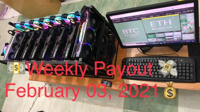 Crypto mining profit | weekly payout February 03 2021 | Kamusta ang profit nating mga miners😅