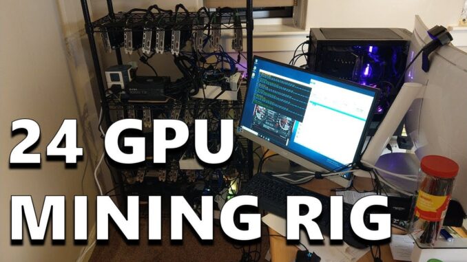 My 24 GPU Cryptocurrency Mining Rig