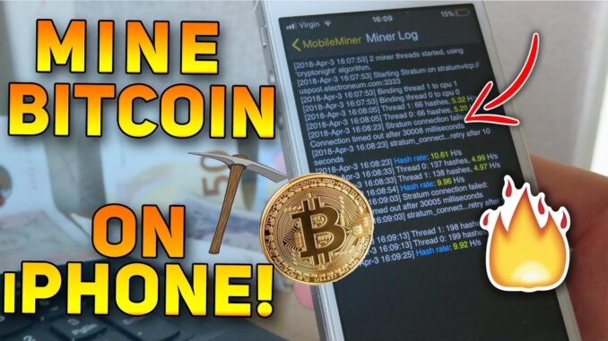 Best Cryptocurrency Mining Using iPhone Device! MobileMiner