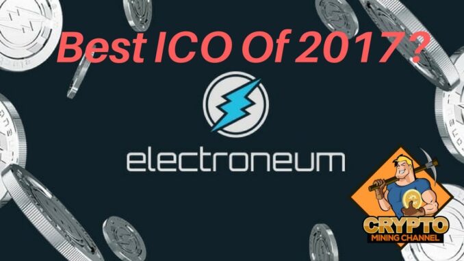 Electroneum ICO Coin: Mobile Cryptocurrency Mining! Best ICO October 2017?